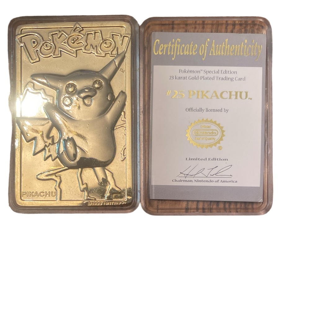 23 k gold plated Pikachu